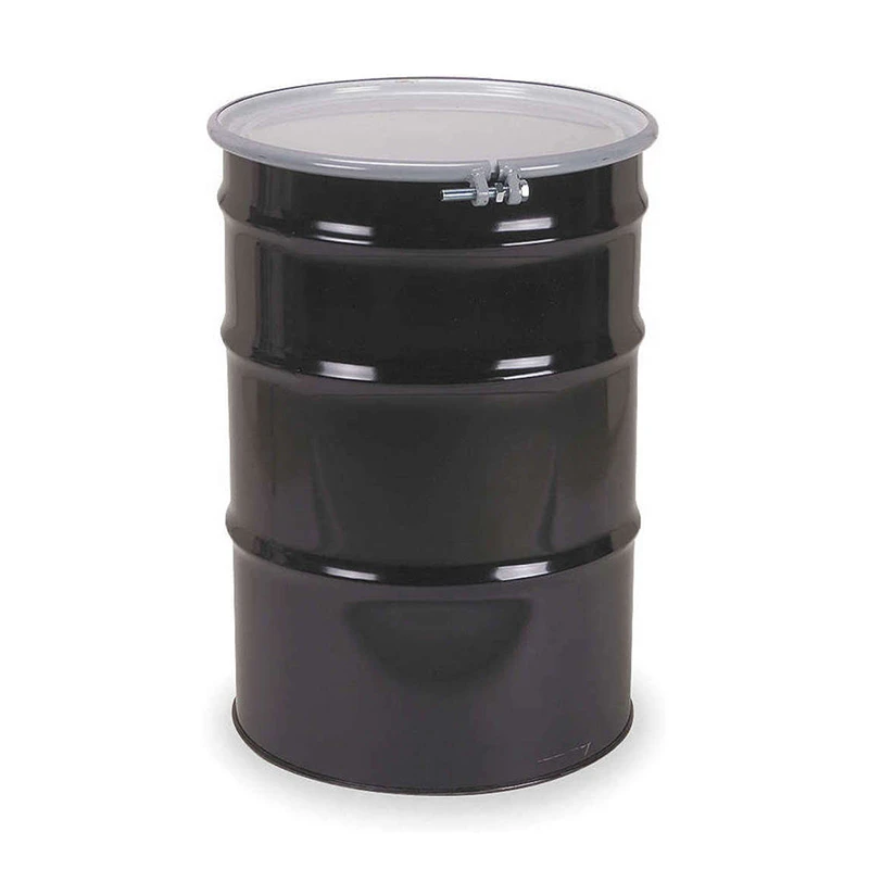 Black Metal Barrel